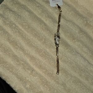 XOXO Gold Bracelet with Crystal Details